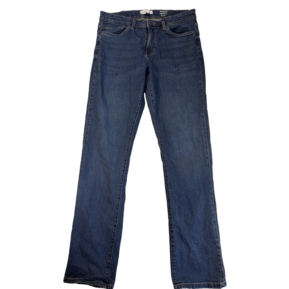 English Laundry Men's 34X34 Harrow Straight Fit Blue Jeans Classic‎ Everyday